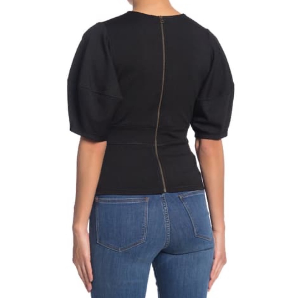 Free People Bubble Sleeve Blouse - Picture 2 of 4